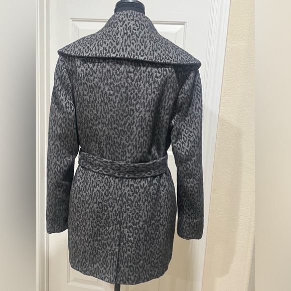 MARVIN RICHARDS NEW YORK, Leopard Print Belted PEA COAT. SIZE P/ L - Picture 5 of 8